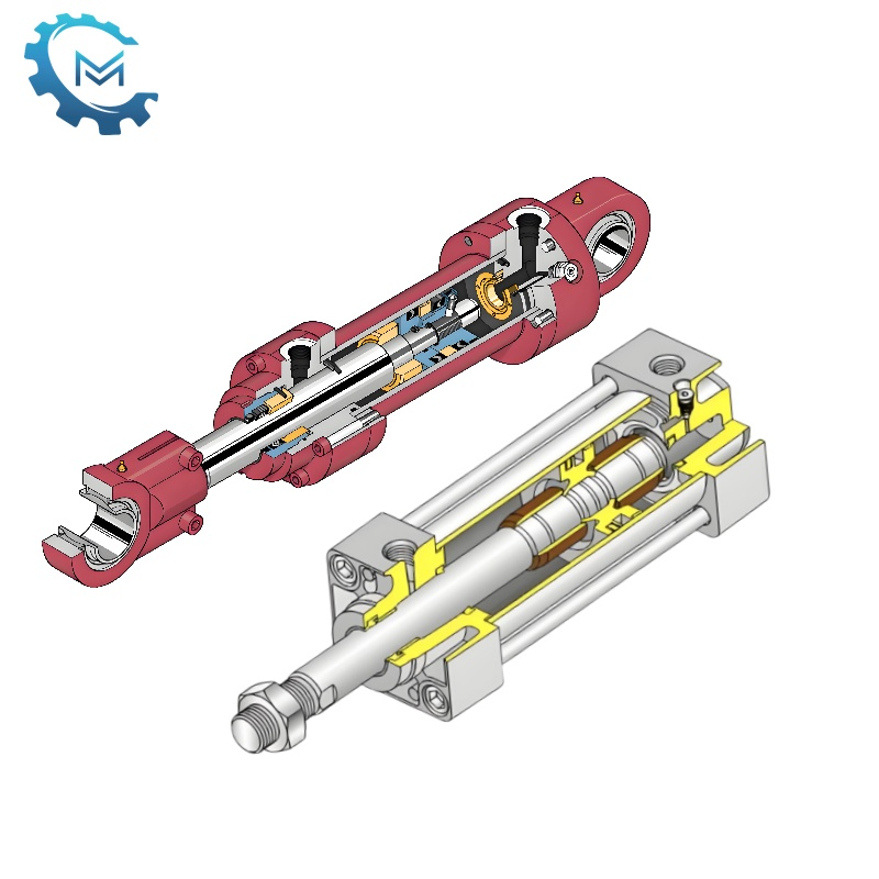 Quid est differentias inter hydrau cylindri et pneumaticae cylindrorum?